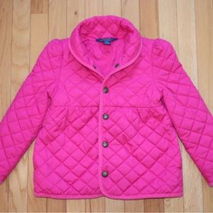 Girls Polo Ralph Lauren Quilted Jacket 6x Pink
